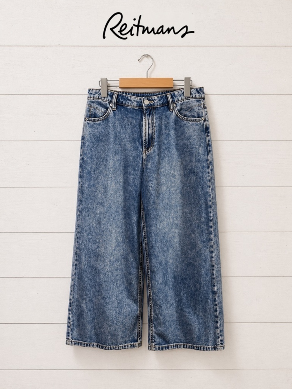 R JEANS – Wide-Leg Denim – Size 28